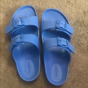 Goodfellow & Co Blue Sandals with Adjustable Straps
